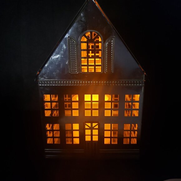 Hallmark Silver Metal Light Up Flame-less Candle Christmas Decor - Picture 6 of 8